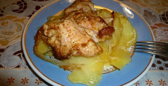 Куриное филе с картофелем