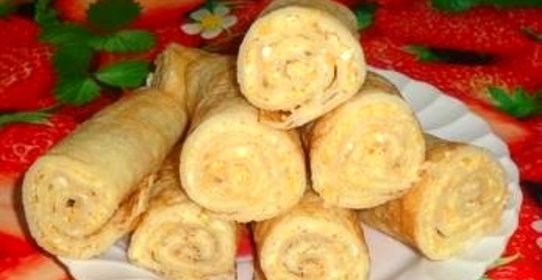 Блинные рулеты с нутовой начинкой