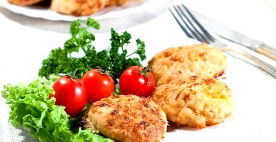 Куриные котлеты с картофелем