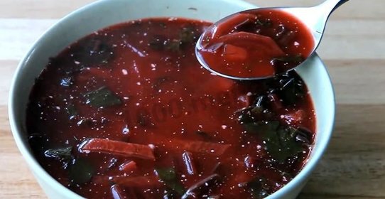 Свекольник с ботвой