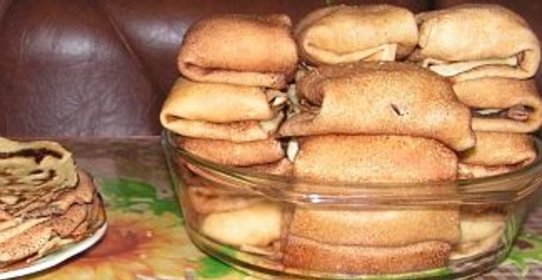 Блины, фаршированные грушами