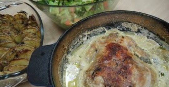 Курица в молоке в духовке