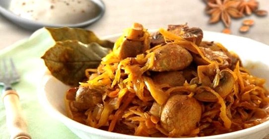 Солянка из квашеной капусты в мультиварке