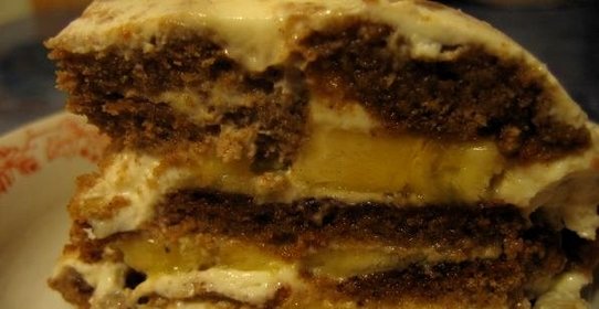 Пряничный торт без выпечки