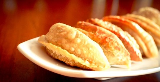 Пирожки с лисичками и картошкой