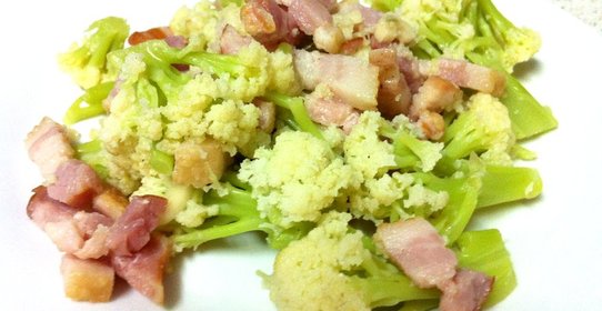 Цветная капуста с беконом