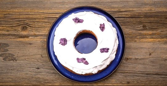 Фиалковый кекс