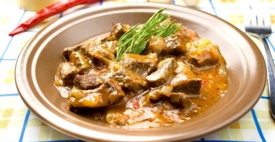 Острое рагу из телятины