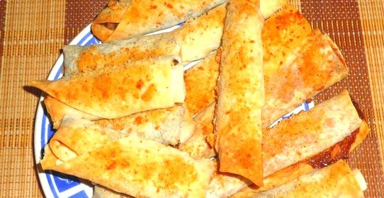 Печенье из лаваша с маком и яблоком