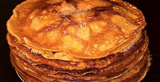 Блины на керамической сковороде