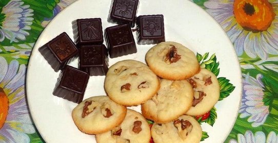 Печенье с корицей и грецким орехом
