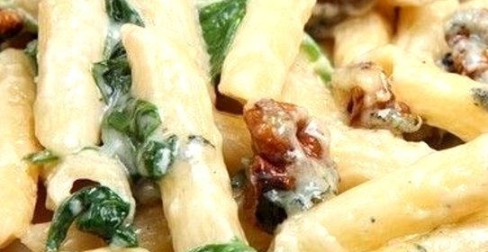 Паста с грибами и курицей