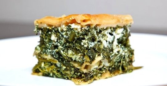 Лазанья с брынзой