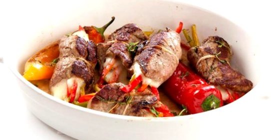 Рулетики из телятины с моцареллой Unagrande