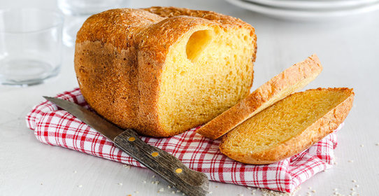 Хлеб с сыром и кунжутом