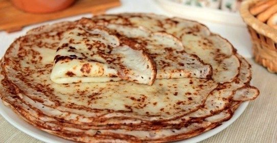 Заварные блины на кефире