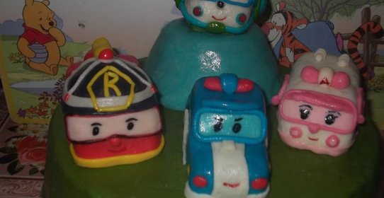 Торт Робокар Поли и его друзья