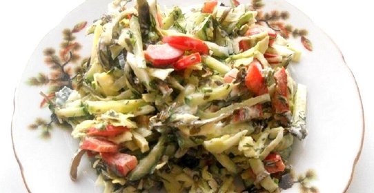 Овощной салат с капустой