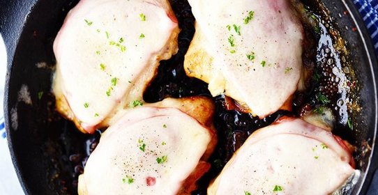 Курица с ветчиной