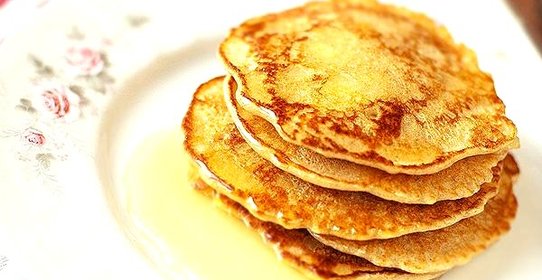 Овсяные блинчики с яблоком