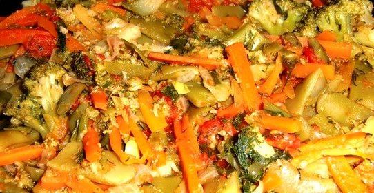 Овощное рагу с брокколи