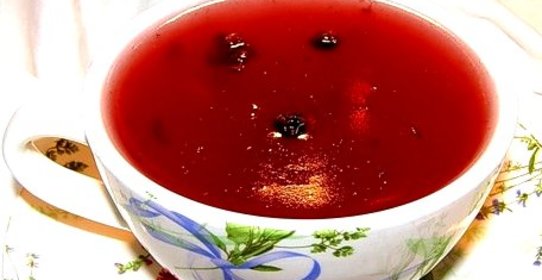 Кисель из замороженной черники