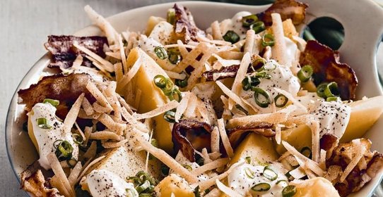 Салат из печеного картофеля