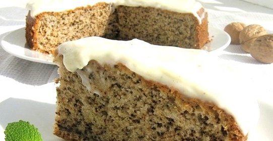 Бисквит с орехами