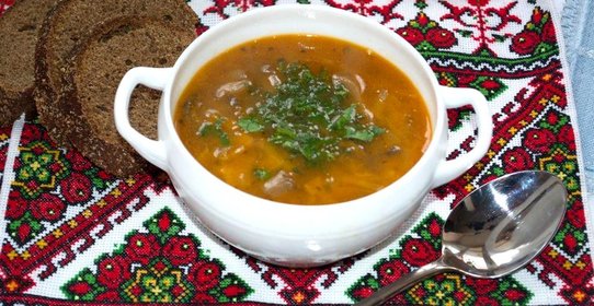 Солянка грибная на капусте без картошки