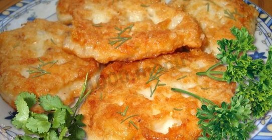 Щука в кляре на сковороде