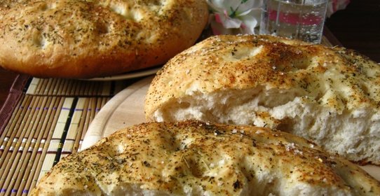 Фокачча на минеральной воде