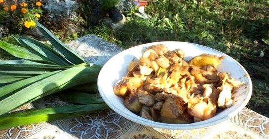 Курица в казане