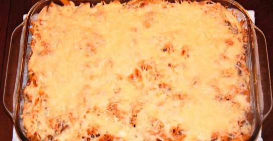 Макароны в духовке с мясом