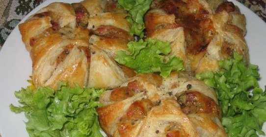 Хачапури с ветчиной и сыром