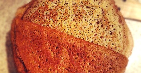 Заварные блины на кефире