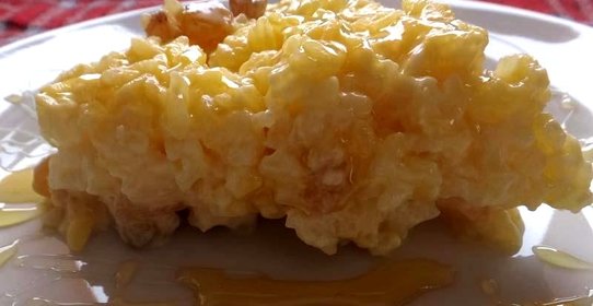 Рисовый пирог с карамелью