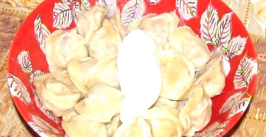 Домашние паровые пельмени