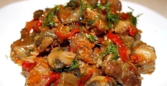 Овощи со свининой