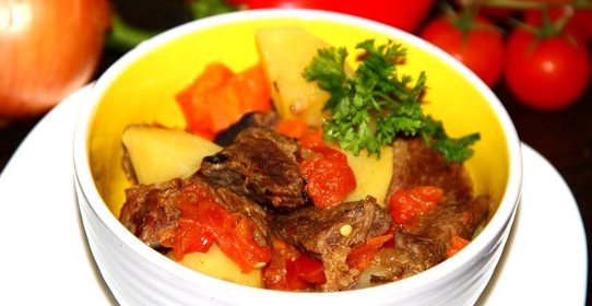 Говядина с овощами