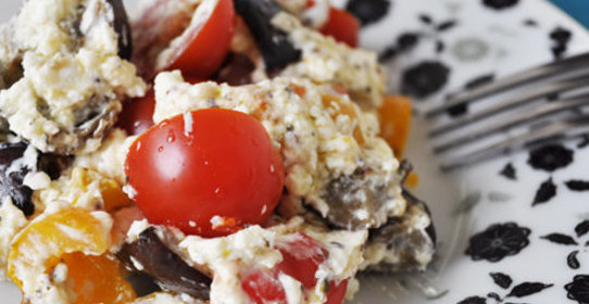 Салат с запеченными перцами