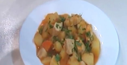 Рагу с овощами и курицей