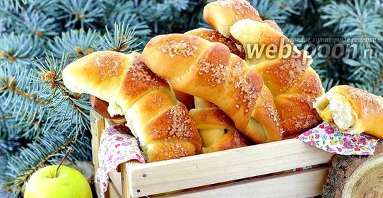 Рогалики с яблоками
