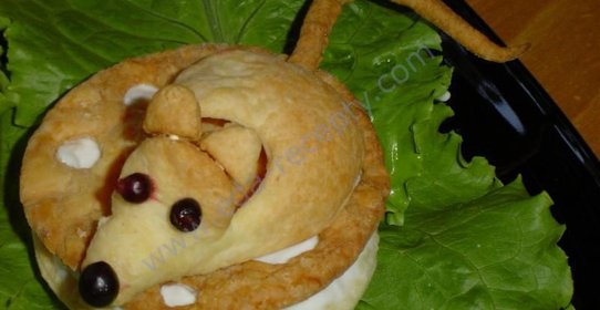 Слойки Мышка на сыре