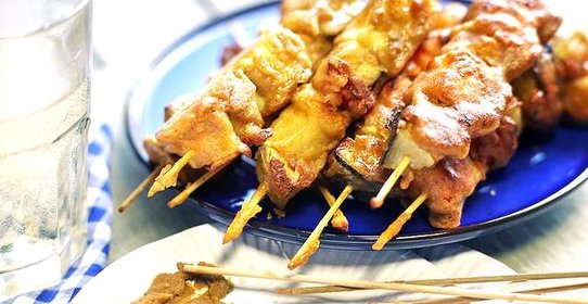 Овощной шашлык в кляре