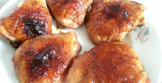 Куриные окорочка в медово-лимонном маринаде