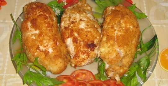 Куриная грудка фаршированная грибами и сыром