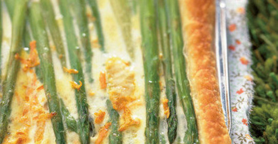 Пирог со спаржей