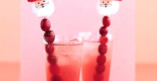 Клюквенный коктейль с ванилью