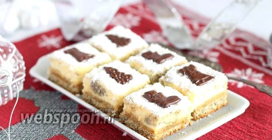 Творожно-марципановые пирожные