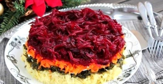 Вегетарианская селедка под шубой